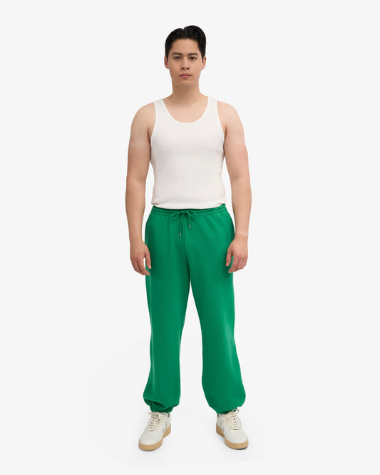 Men's Organic Cotton Relaxed Sweatpants in Kelly Green – view 2