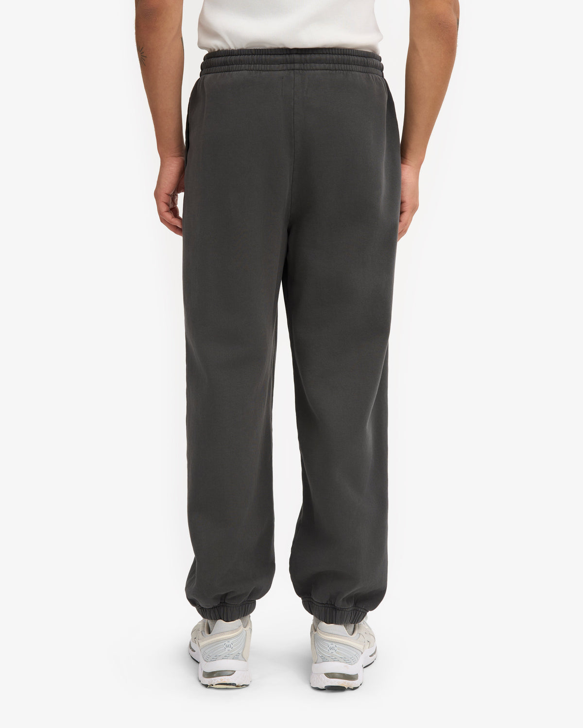 Men's Organic Cotton Hoodie Sweatsuit – Oversized Hoodie with Kangaroo Pocket, Relaxed Sweatpants | Lava Grey – view 8