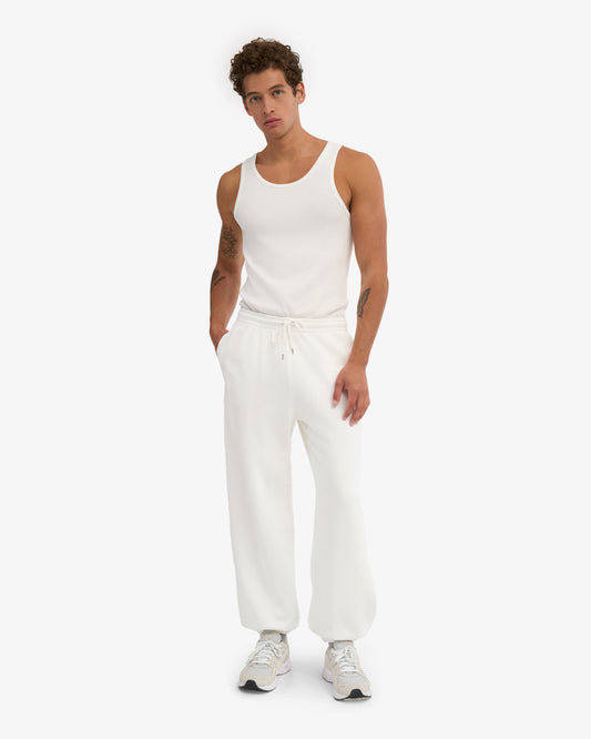 Men's Organic Cotton Relaxed Sweatpants in Optical White – view 2