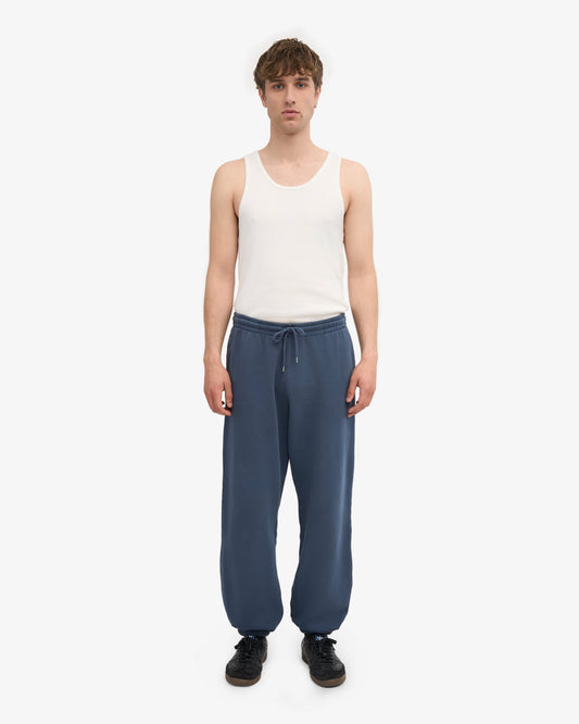 Men's Organic Cotton Relaxed Sweatpants in Petrol Blue – view 2