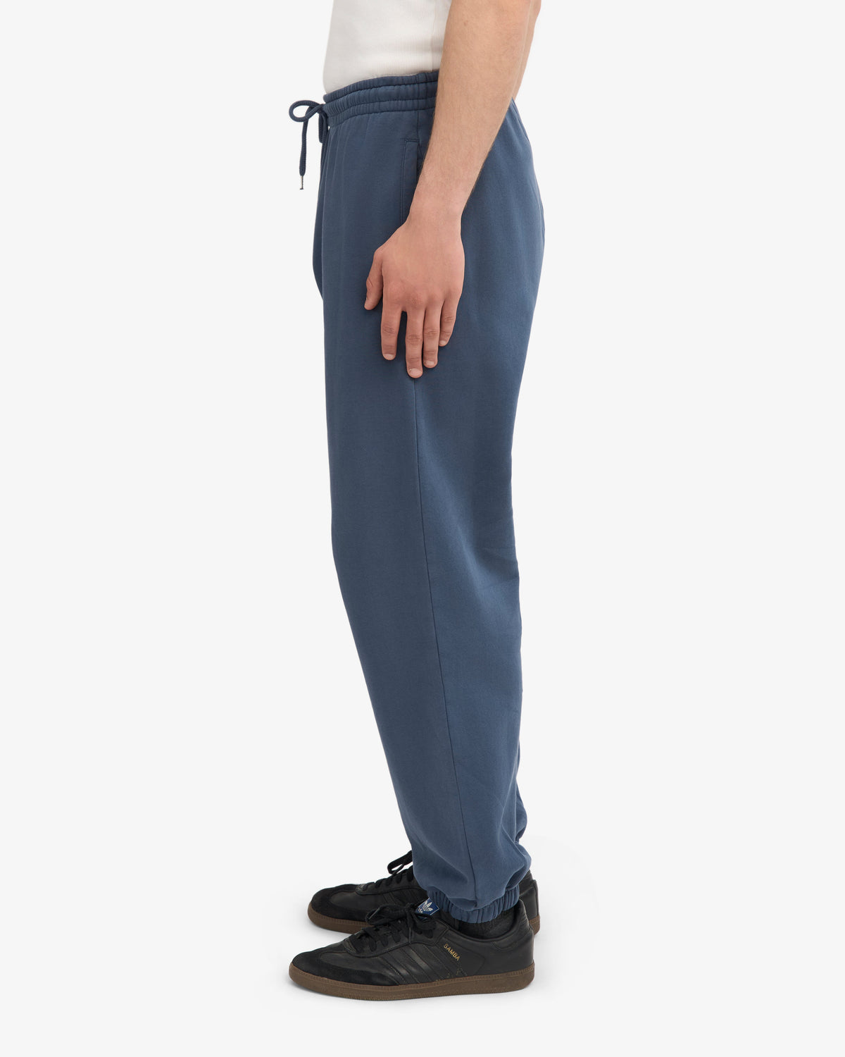 Men's Organic Cotton Oversized Crewneck Sweatsuit in Petrol Blue – view 8