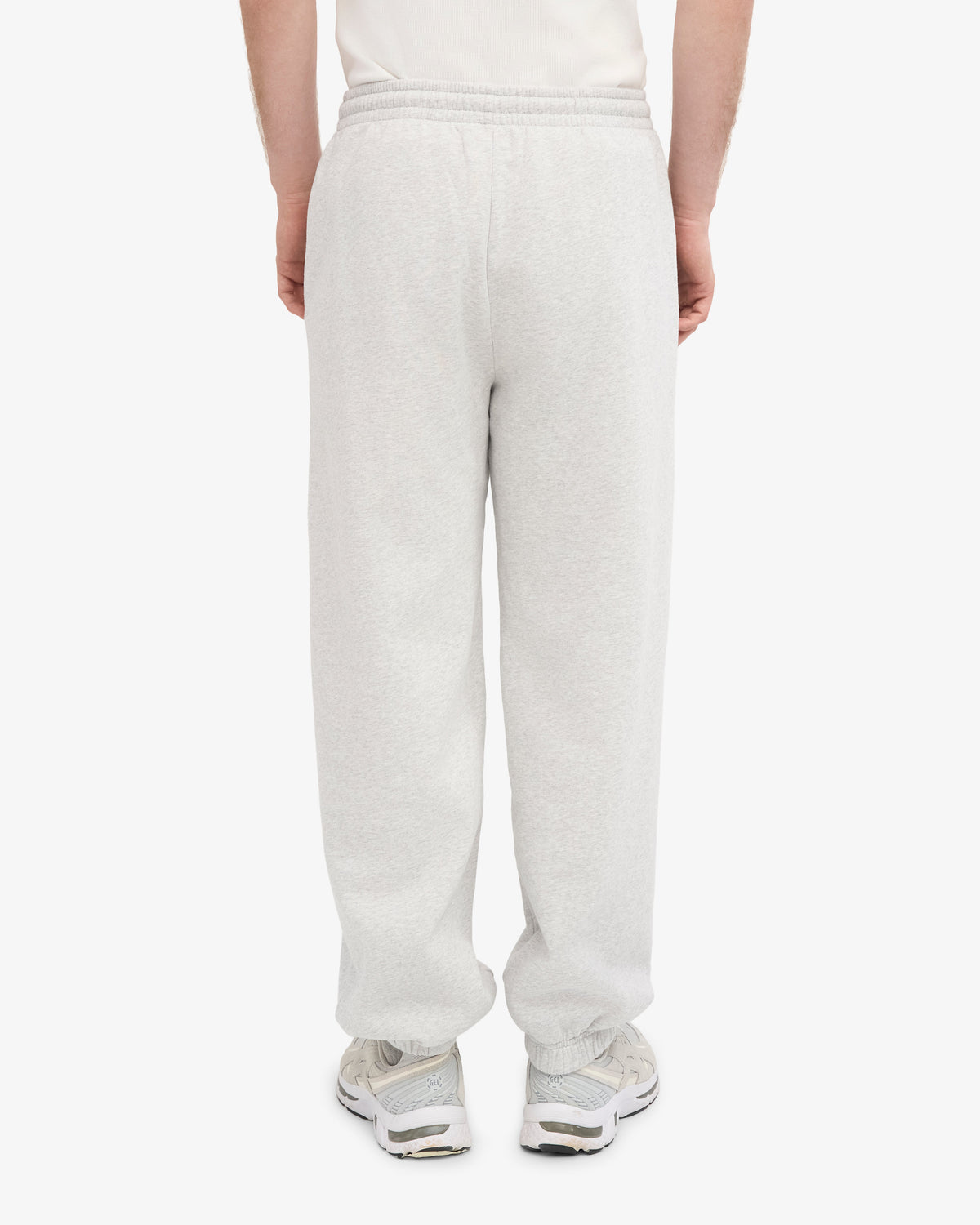 Men's Organic Cotton Hoodie Sweatsuit in Snow Melange – view 8