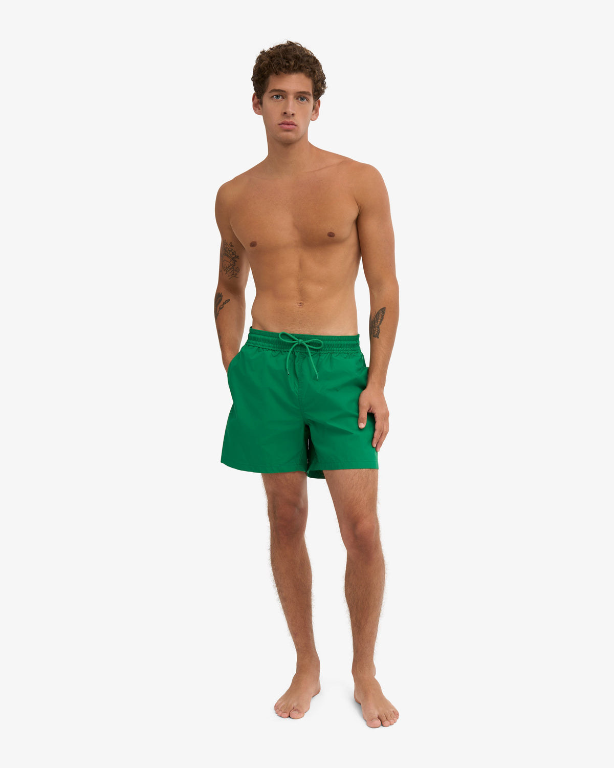 Men's Recycled Classic Swim Shorts in Kelly Green – view 2
