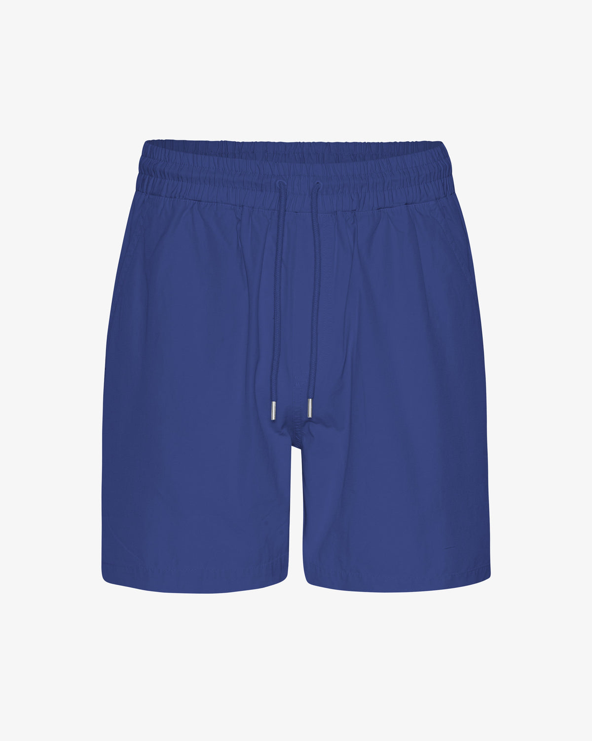 Men's Organic Cotton Twill Shorts – Garment Dyed, Adjustable Elasticated Waistband, Tailored Fit | Marine Blue