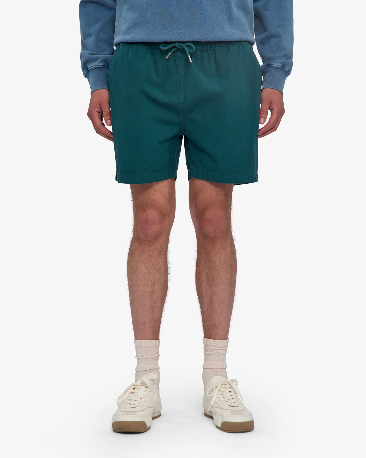 Men's Organic Cotton Twill Shorts in Ocean Green – view 2