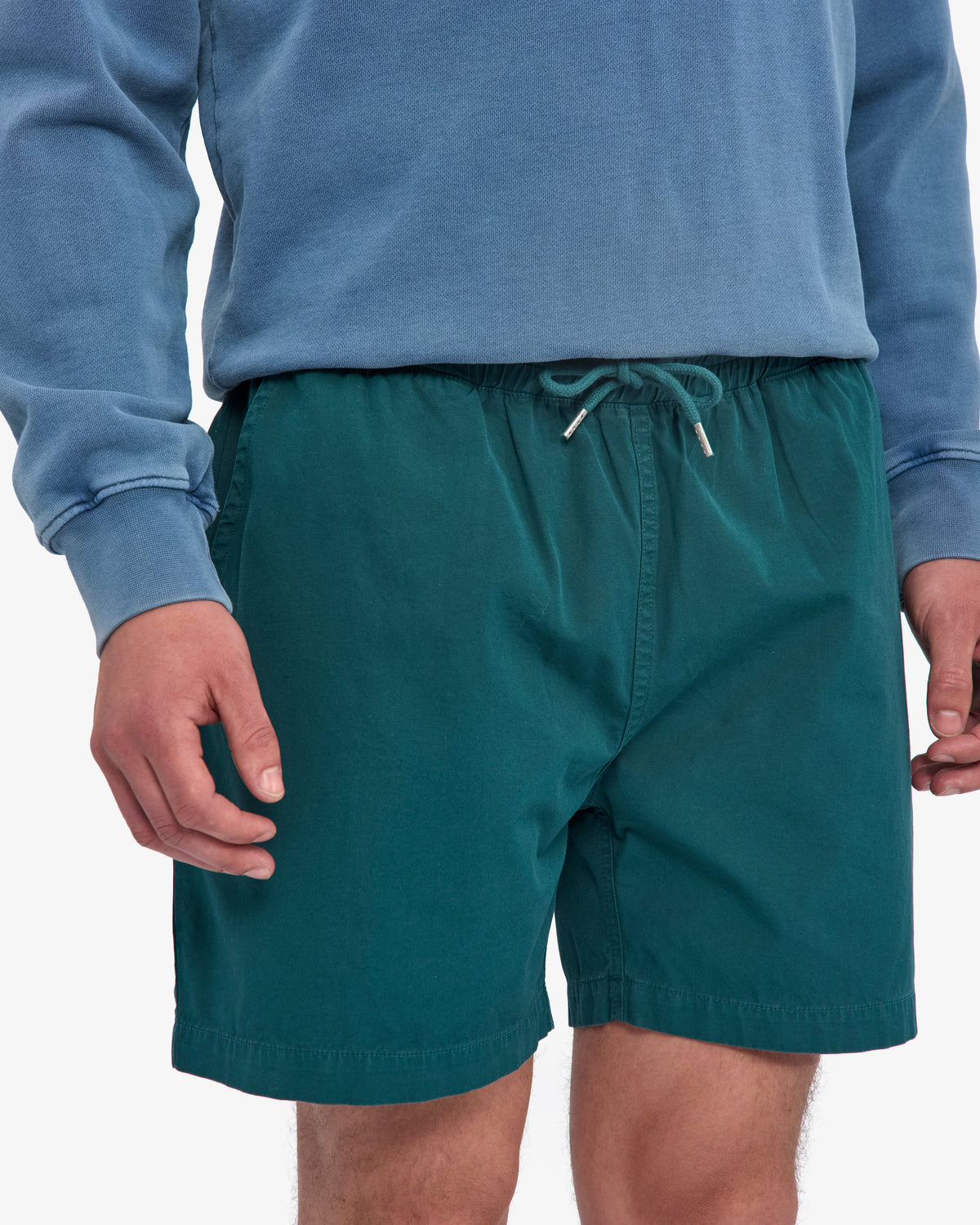 Men's Organic Cotton Twill Shorts in Ocean Green – view 6