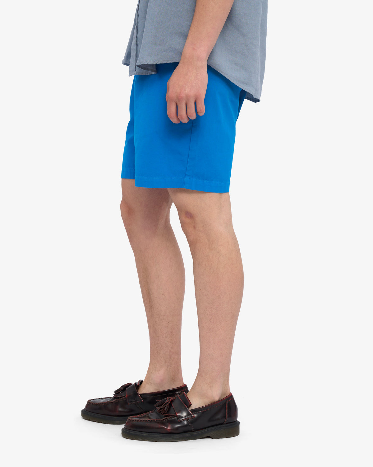 Men's Organic Cotton Twill Shorts in Pacific Blue – view 3