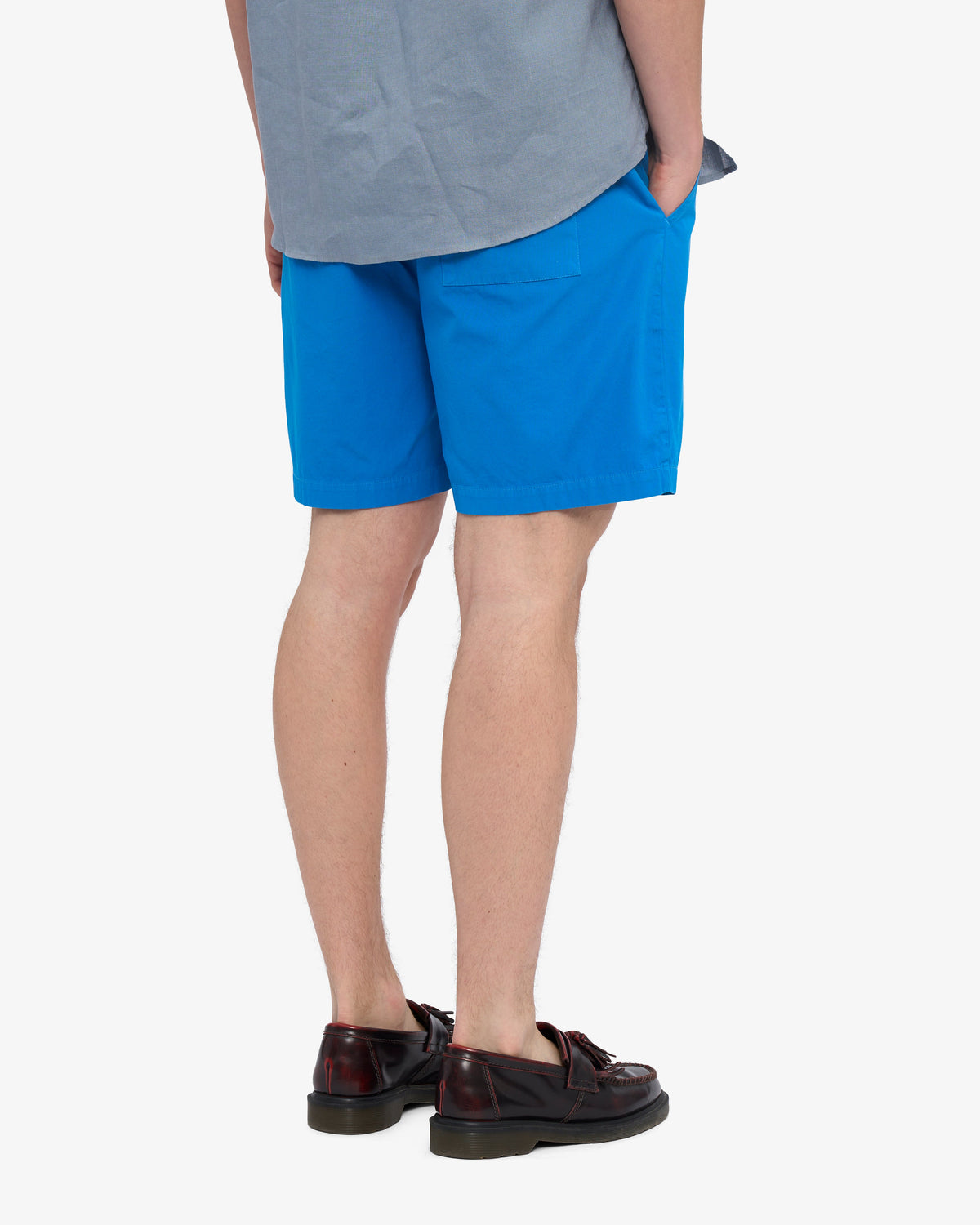 Men's Organic Cotton Twill Shorts in Pacific Blue – view 4