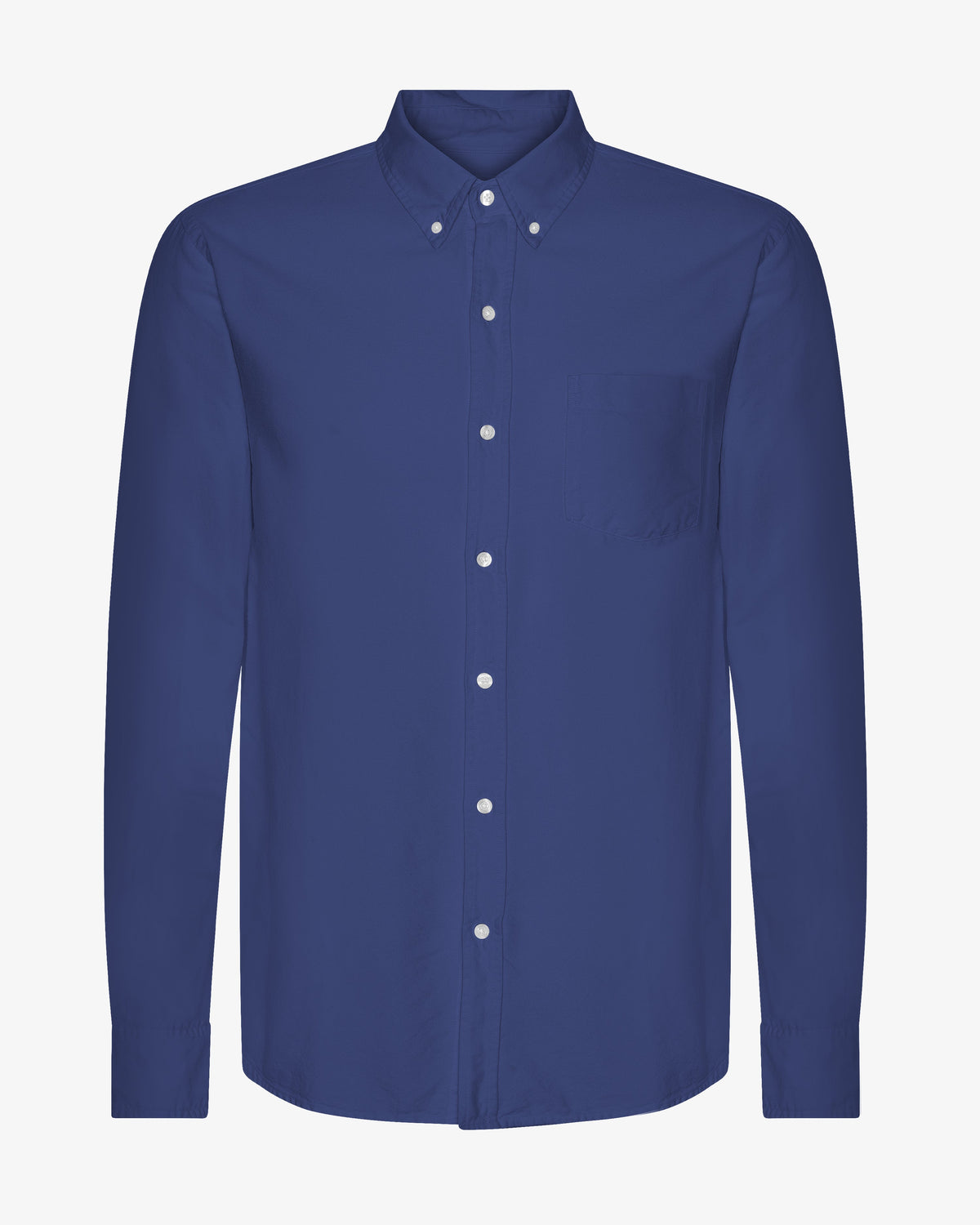 Men's Organic Cotton Oxford Shirt in Marine Blue – view 1