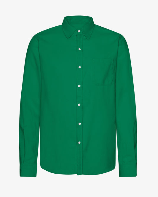 Men's Organic Cotton Flannel Shirt – Lightweight Flannel, Regular Fit with Chest Pocket | Kelly Green