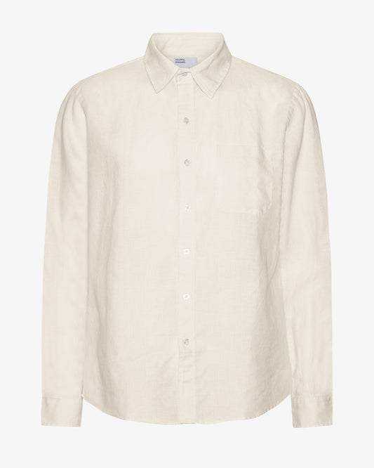 Men's Linen Shirt in Ivory White – view 1