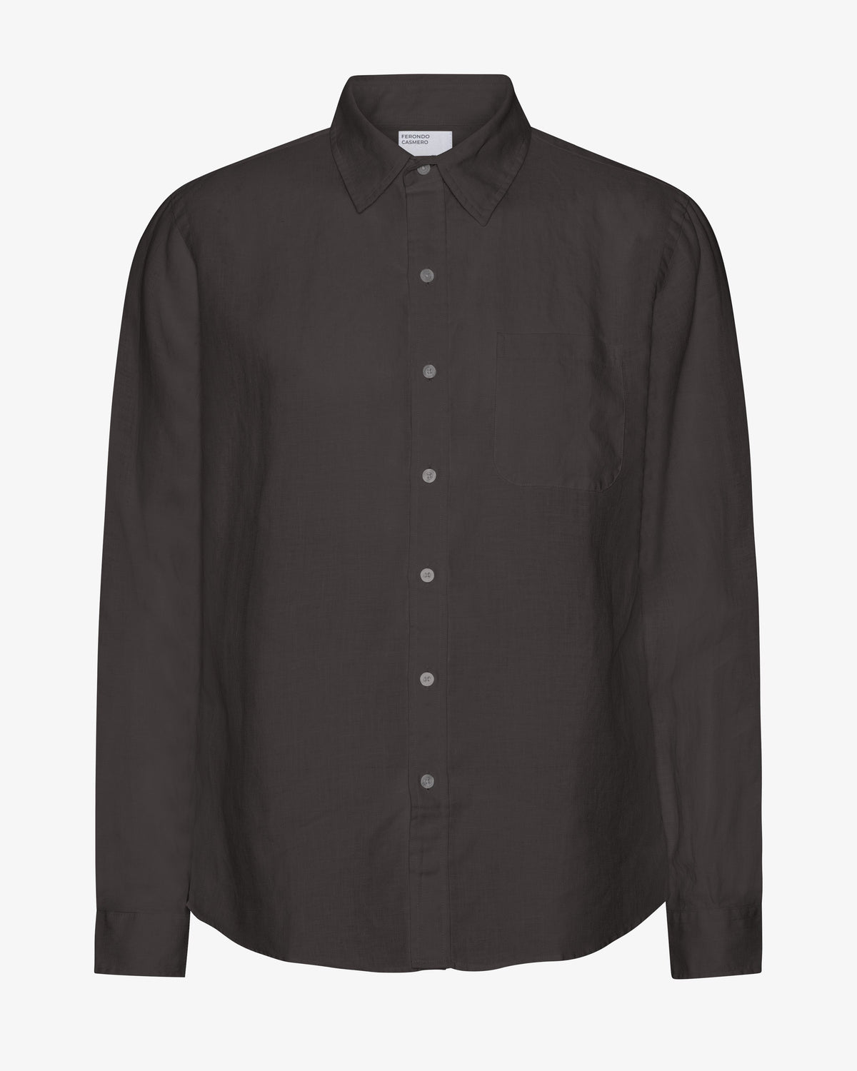 Men's Linen Shirt in Lava Grey – view 1