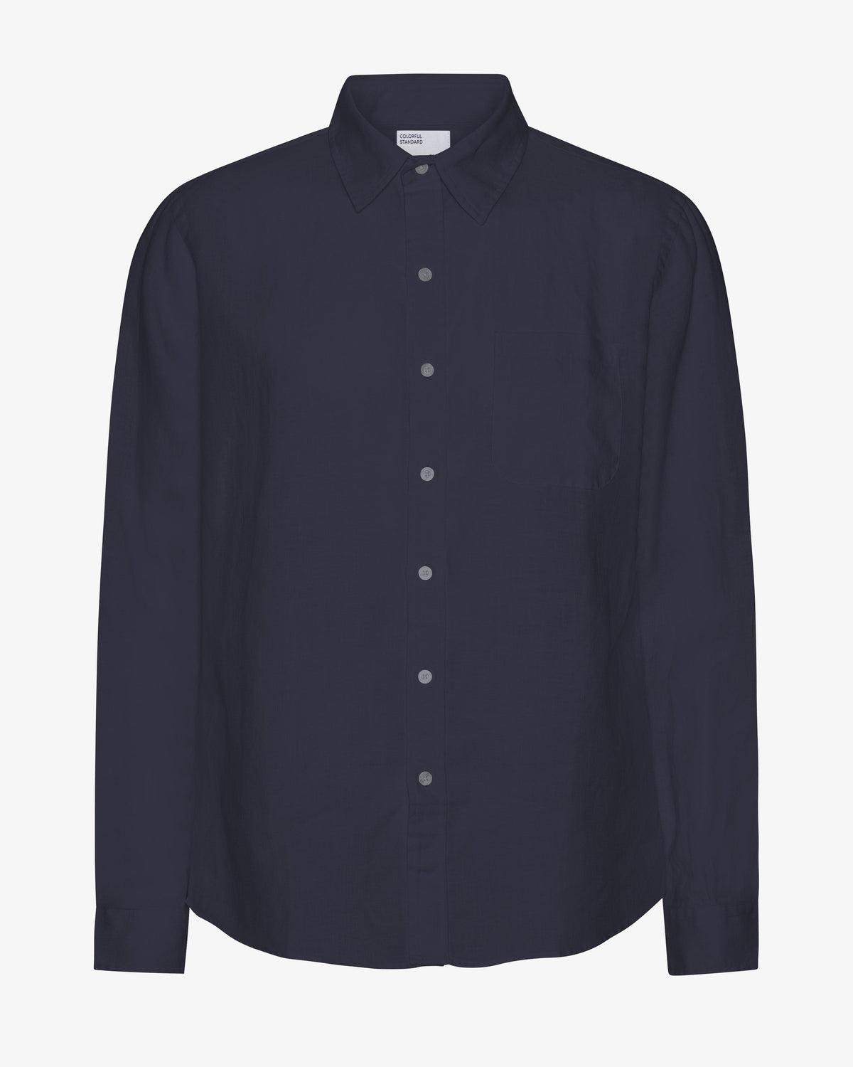 Men's Linen Shirt in Navy Blue – view 1