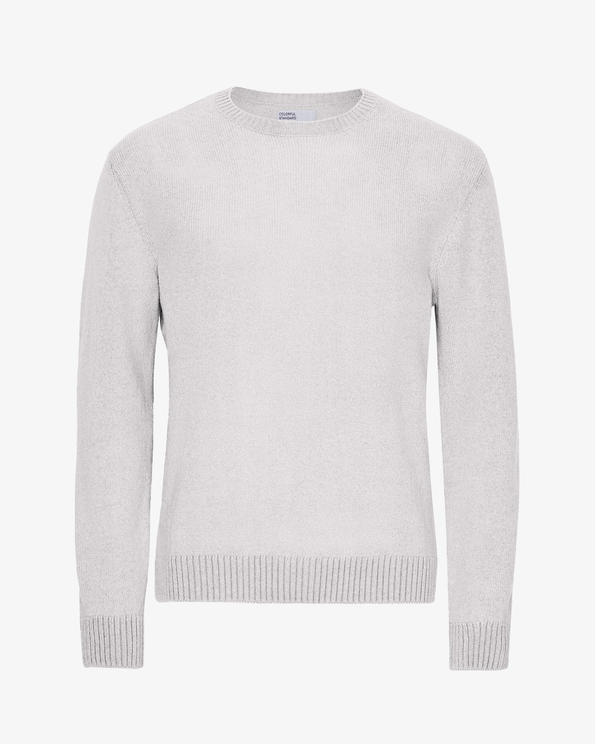 Men's Recycled Merino Wool Crew Neck Jumper in Snow Melange – view 1