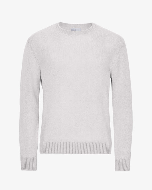 Men's Recycled Merino Wool Crew Neck Jumper in Snow Melange – view 1