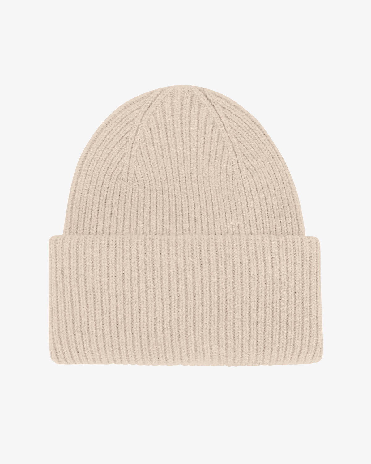 Men's Merino Wool Beanie Hat in Ivory White – view 1
