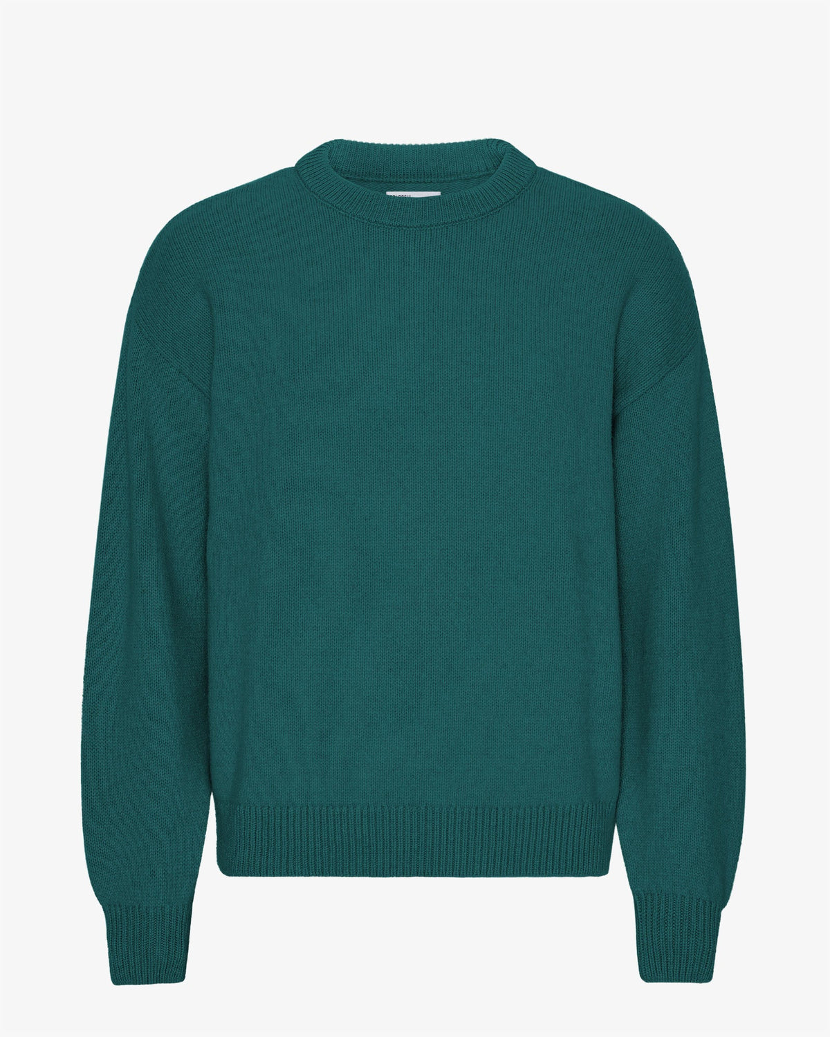 Men's Merino Wool Oversized Crew Jumper in Ocean Green – view 1