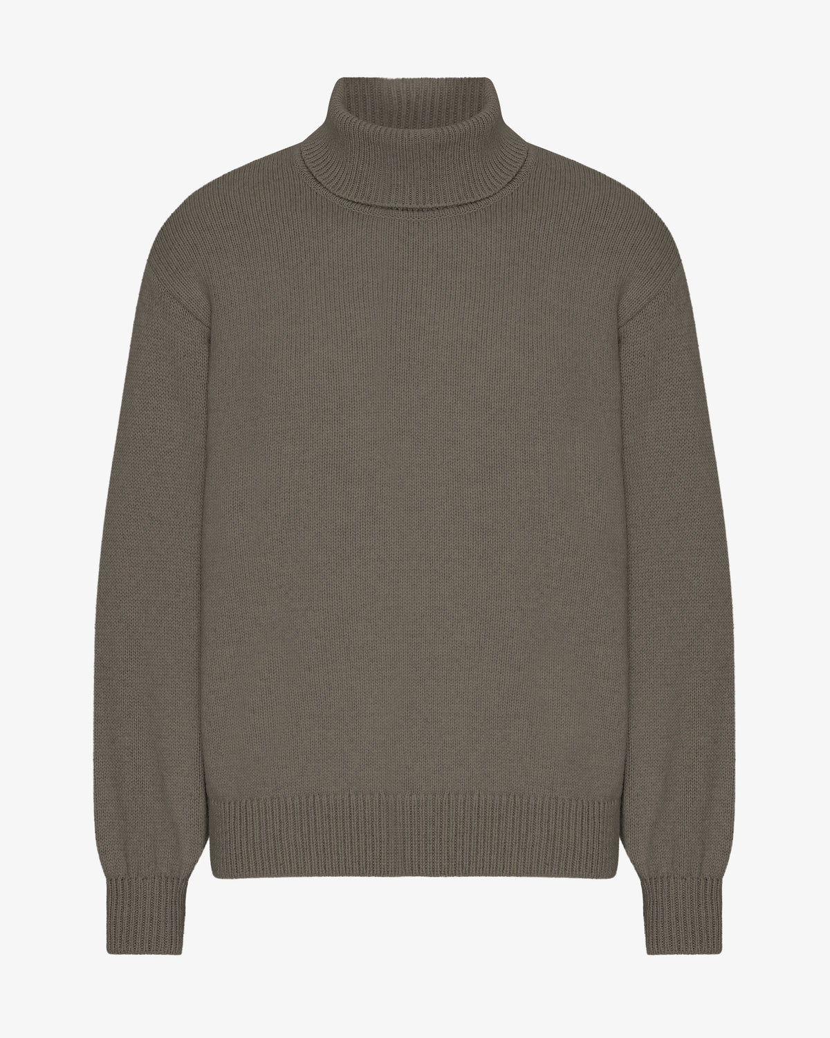 Men's Recycled Merino Wool Turtleneck Jumper in Dusty Olive – view 1