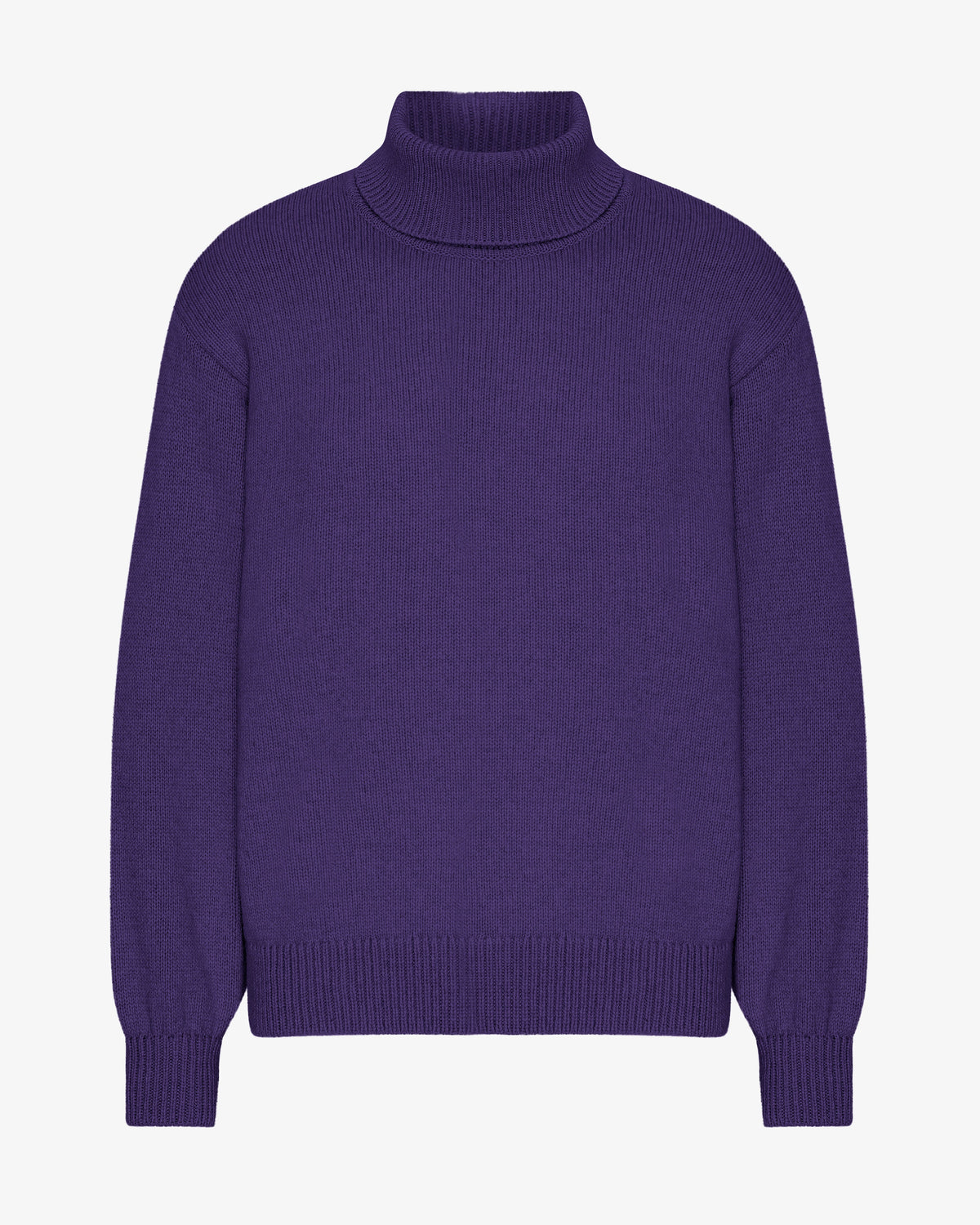 Men's Recycled Merino Wool Turtleneck Jumper in Ultra Violet – view 1