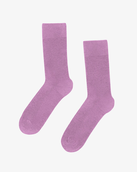 Men's Organic Cotton Crew Socks – Ribbed Tennis-Inspired Design, Cushioned and Breathable | Cherry Blossom