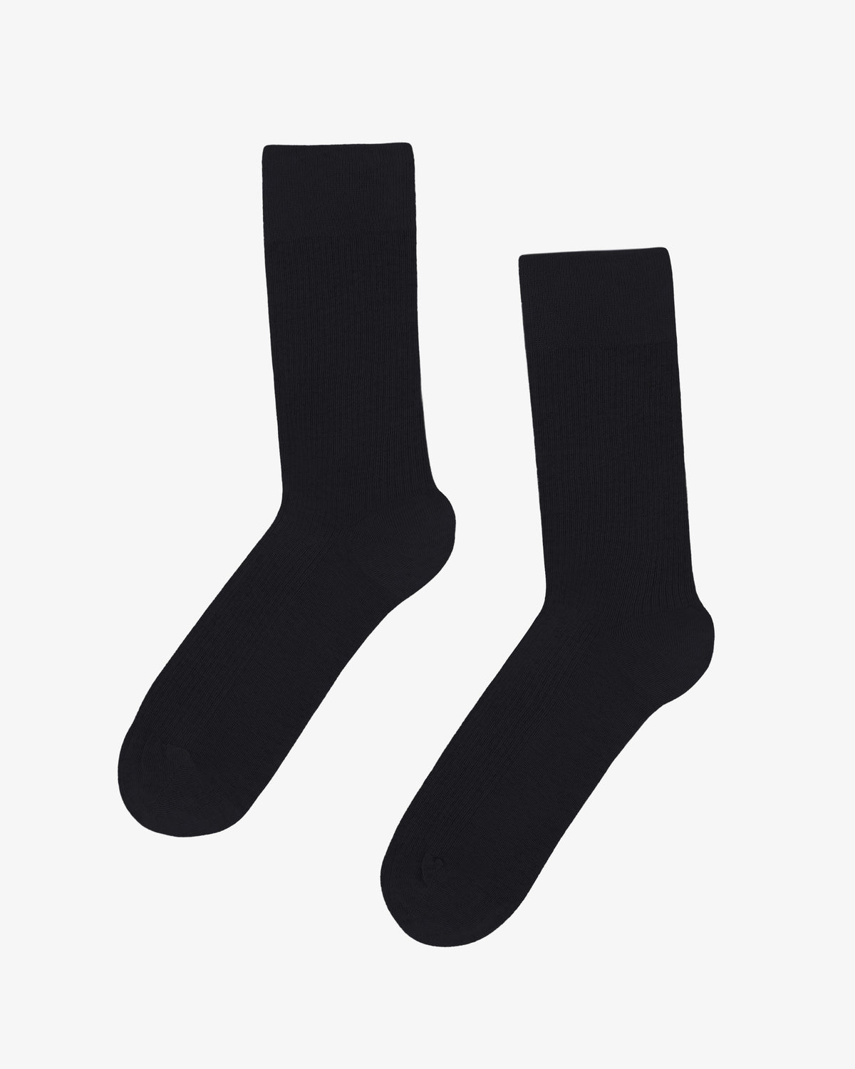Men's Organic Cotton Crew Socks in Deep Black – view 1