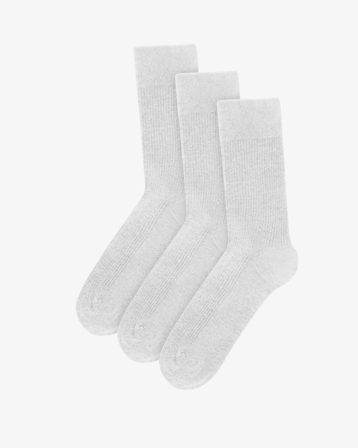 Men's Organic Cotton Classic Crew Socks 3-Pack in Optical White – view 1