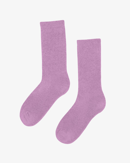 Men's Organic Cotton Active Crew Socks – Brushed Cushioned Sole, Reinforced Heel and Toe | Cherry Blossom