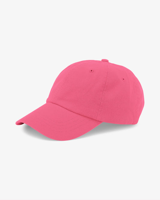 Men's Organic Cotton Baseball Cap in Bubblegum Pink – view 1