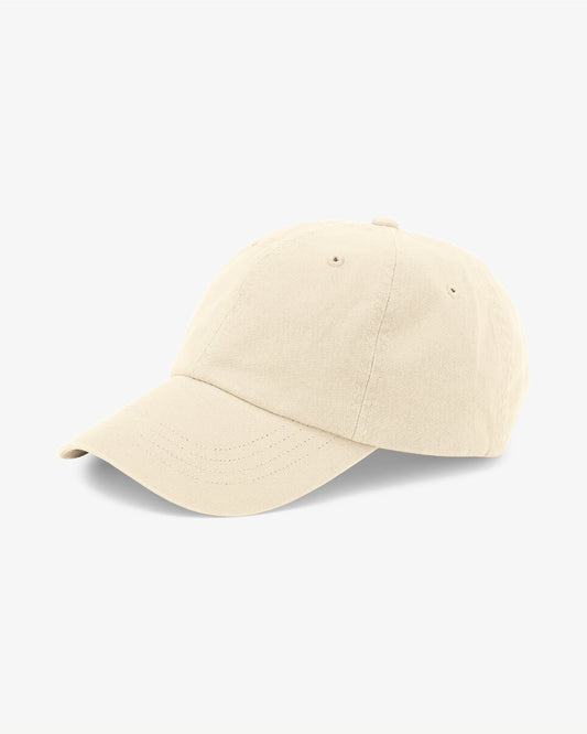 Men's Organic Cotton Baseball Cap in Ivory White – view 1