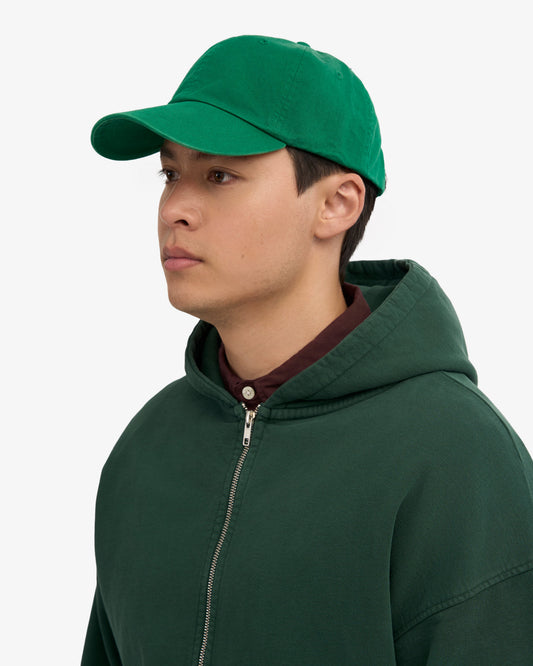 Men's Organic Cotton Baseball Cap in Kelly Green – view 2