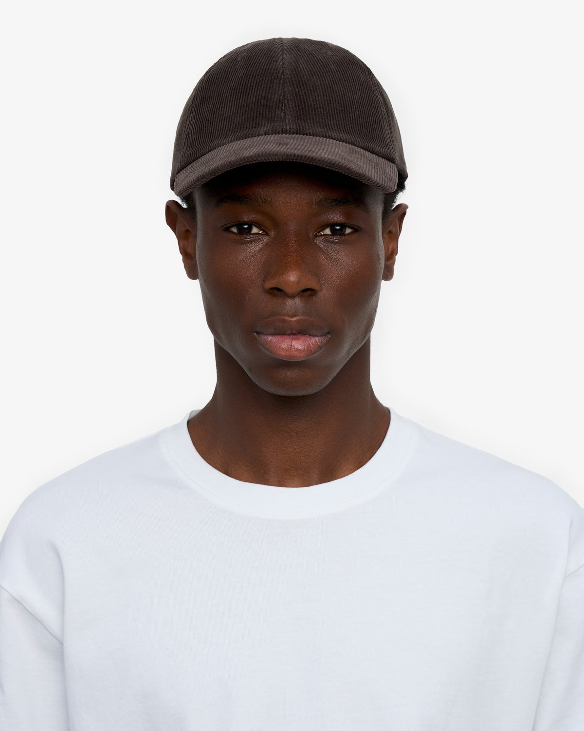 Men's Organic Cotton Corduroy Cap in Coffee Brown – view 4