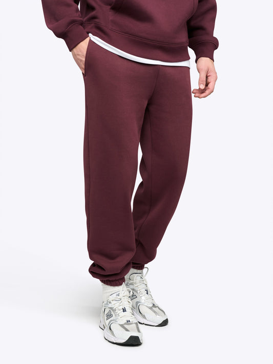 Divine Men's Heavyweight Fleece Sweatpants in Currant – view 1
