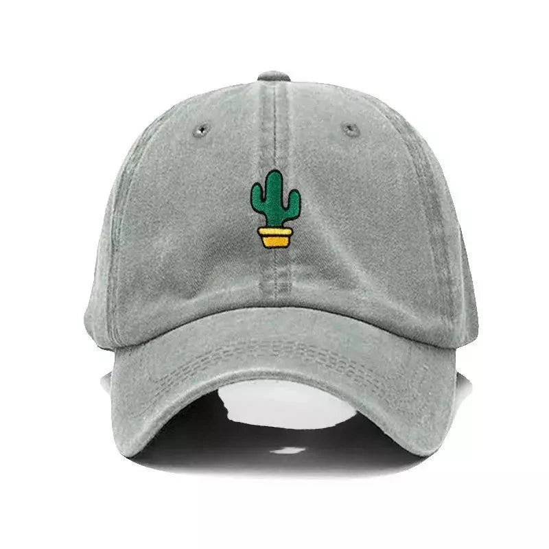 Cactus Men's Washed Cotton Baseball Cap – 100% Cotton, Washed Finish, Adjustable 56–62 cm Fit