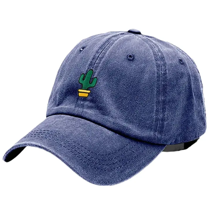 Cactus Men's Washed Cotton Baseball Cap – 100% Cotton, Washed Finish, Adjustable 56–62 cm Fit
