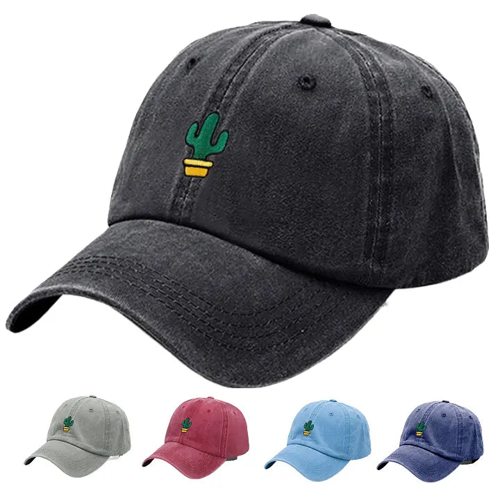 Cactus Men's Washed Cotton Baseball Cap – 100% Cotton, Washed Finish, Adjustable 56–62 cm Fit – view 2
