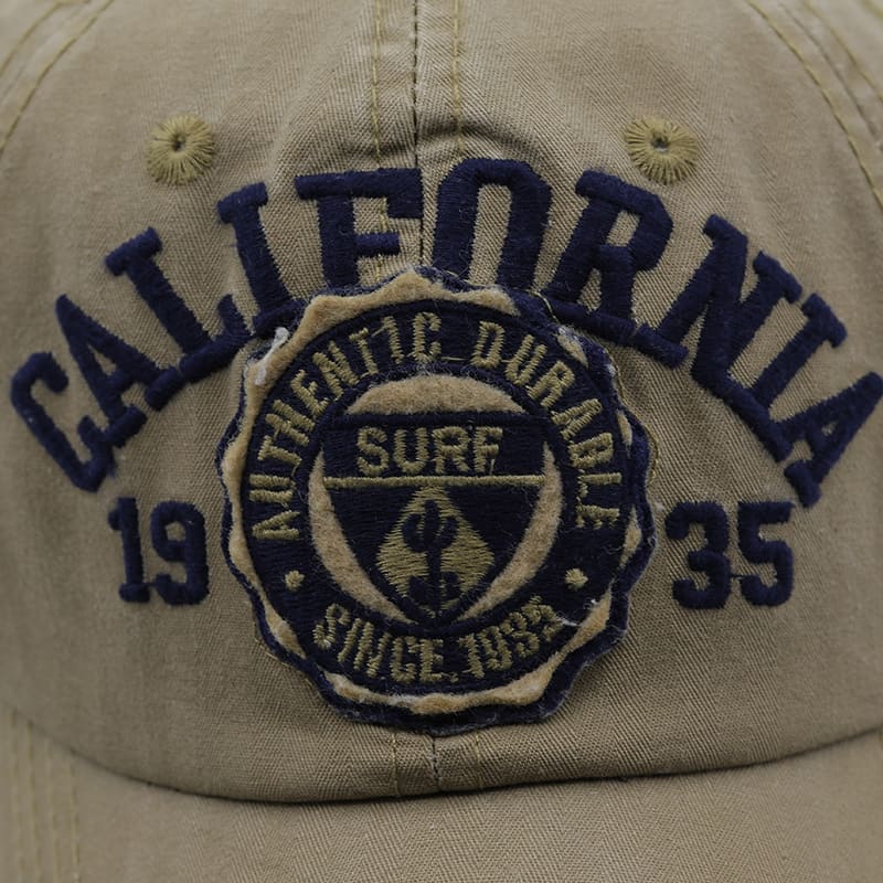 California Surf Men's Embroidered Cotton Baseball Cap – 100% Cotton, Embroidered Front, Adjustable Fit