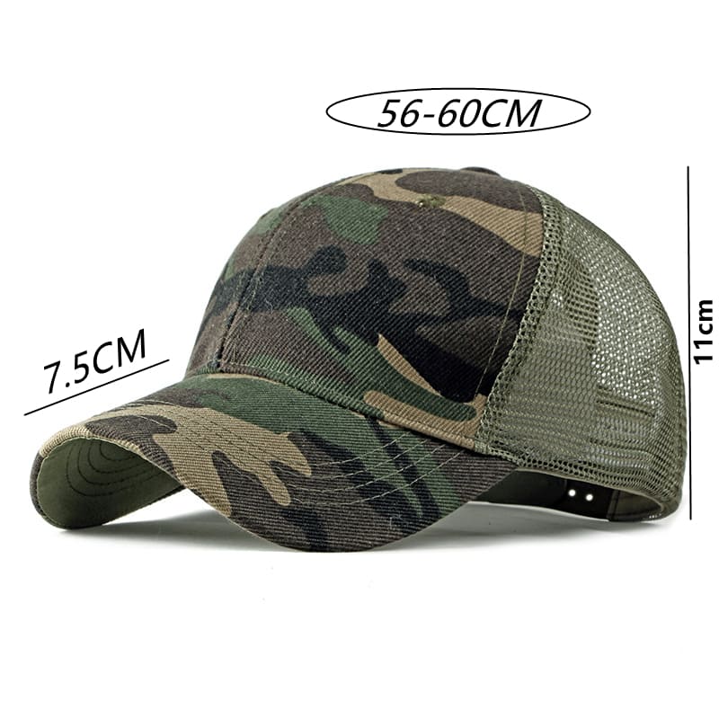 Men's Camouflage Trucker Baseball Cap – view 7