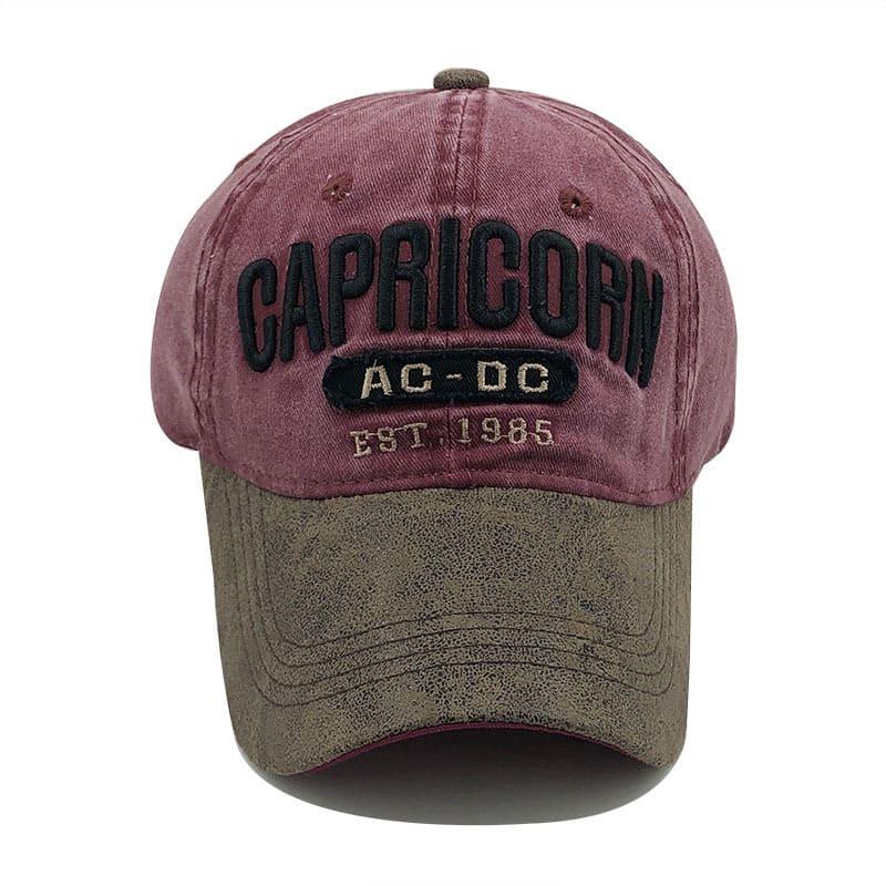 Capricorn Men's Embroidered Cotton Baseball Cap – view 6