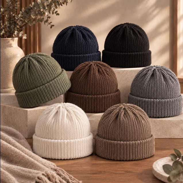 Men's Minimal Ribbed Docker Beanie – view 3
