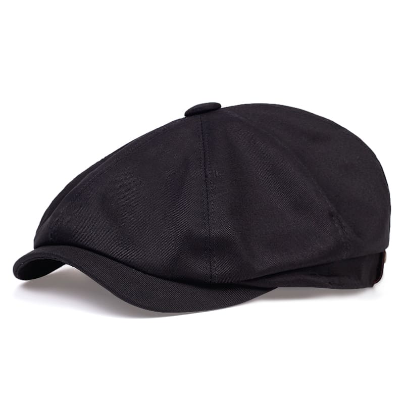 Cardiff Men's Classic Organic Cotton Newsboy Cap – view 5