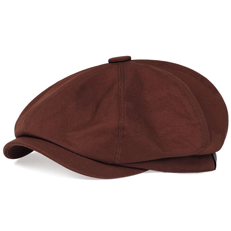 Cardiff Men's Classic Organic Cotton Newsboy Cap – view 3