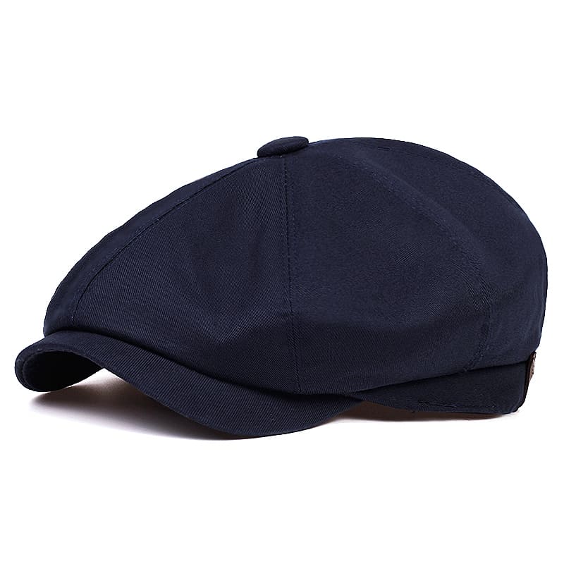 Cardiff Men's Classic Organic Cotton Newsboy Cap – view 4