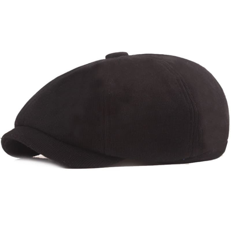 Carrick Men's Corduroy Newsboy Cap – 100% Cotton Corduroy, Adjustable 55–59 cm Fit, Four Colours