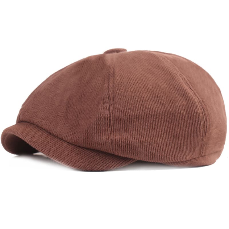 Carrick Men's Corduroy Newsboy Cap – 100% Cotton Corduroy, Adjustable 55–59 cm Fit, Four Colours