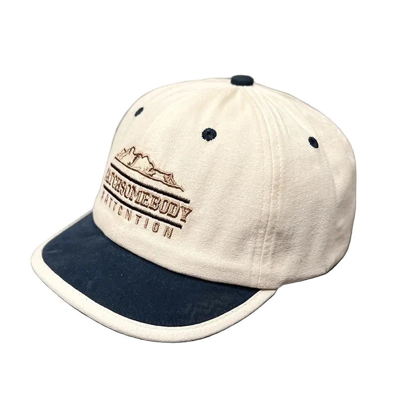 Catch Somebody Attention Men's Short Brim Baseball Cap – view 5