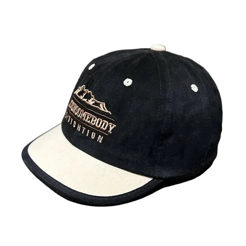 Catch Somebody Attention Men's Short Brim Baseball Cap – view 4