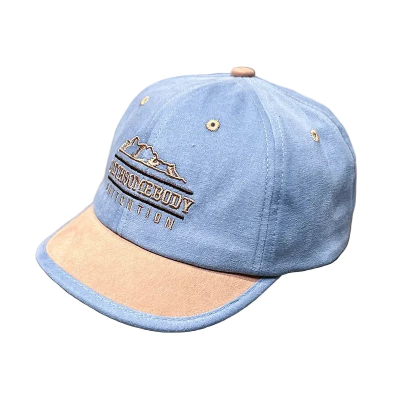 Catch Somebody Attention Men's Short Brim Baseball Cap – view 3