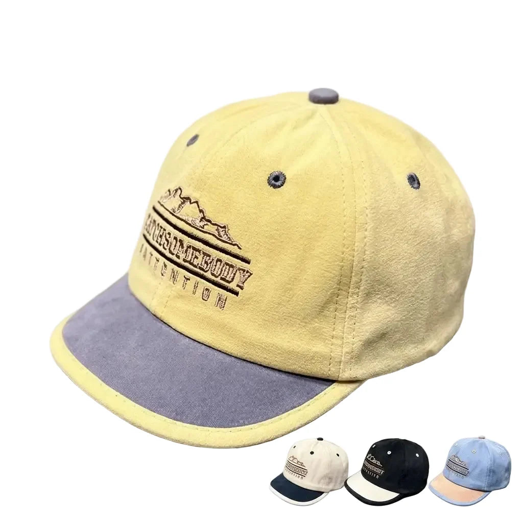 Catch Somebody Attention Men's Short Brim Baseball Cap – view 2