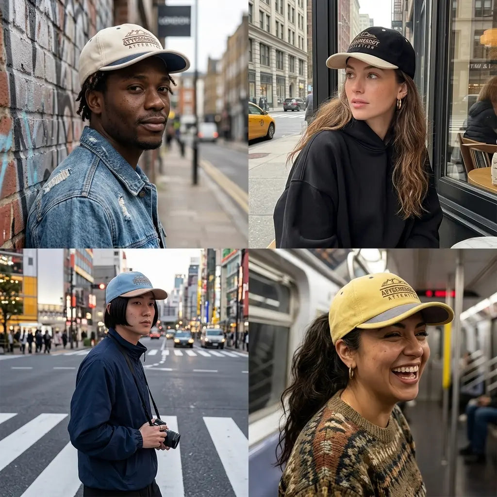 Catch Somebody Attention Men's Short Brim Baseball Cap – view 8