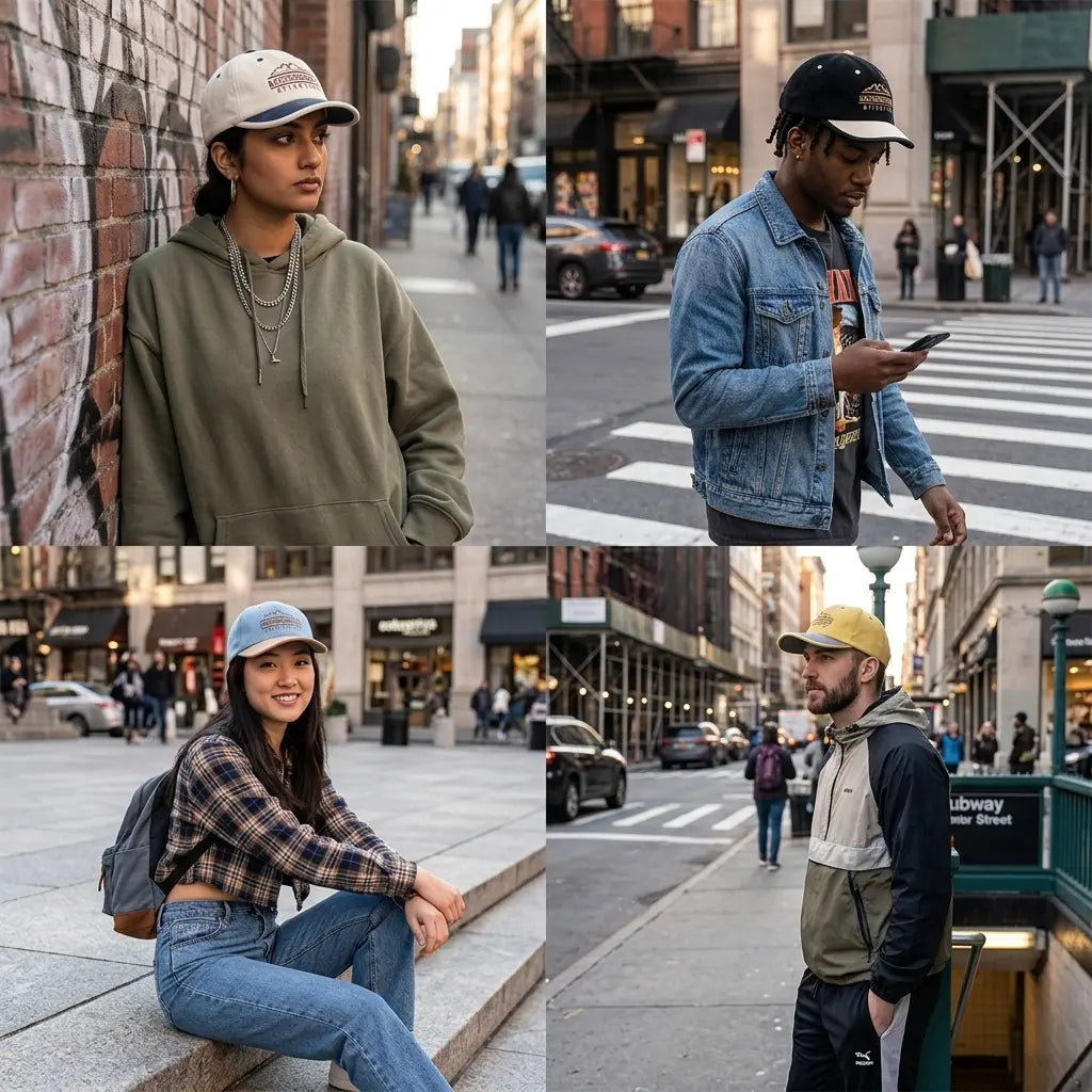 Catch Somebody Attention Men's Short Brim Baseball Cap – view 7